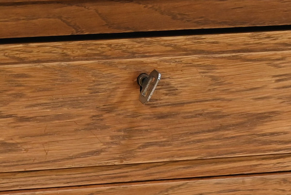 Middle desk in oak from the late 1940s art deco period