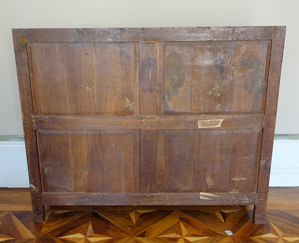 Transition period sideboard in satinwood marquetry - shallow depth - 18th century