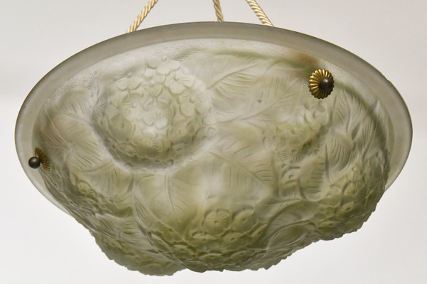 Art Deco style glass paste pendant light