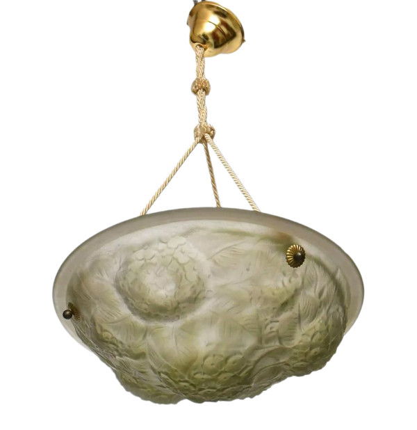 Art Deco style glass paste pendant light