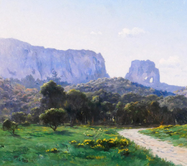 Lina BILL 1855-1936 Saint-Rémy-de-Provence, paesaggio, pittura, impressionismo, Provenza, 1900