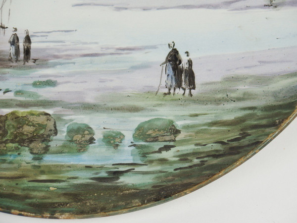 Plat faience Montereau ,Barluet Et Cie