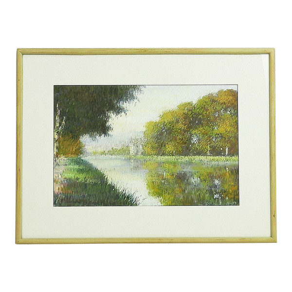 "Landschaft am Wasser" Pastell Von Gregory Davies