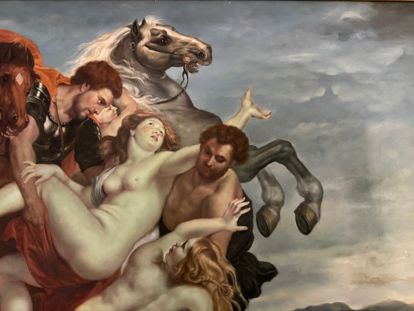 RUBENS, The Abduction of the Daughters of Leucippe by Castor and Pollux, Large Oil On Canvas.