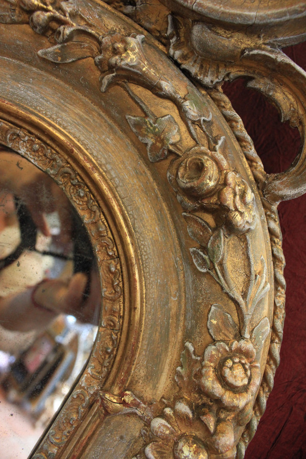 Miroir du milieu du XIXème siècle