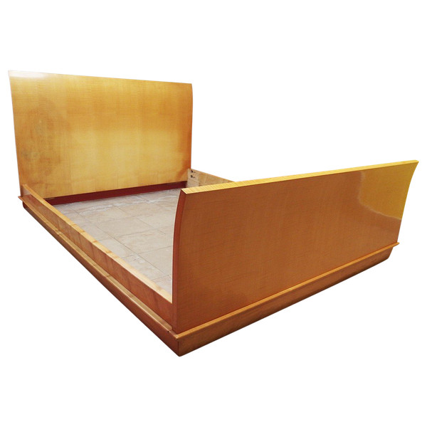 Art Deco Sycamore Bed