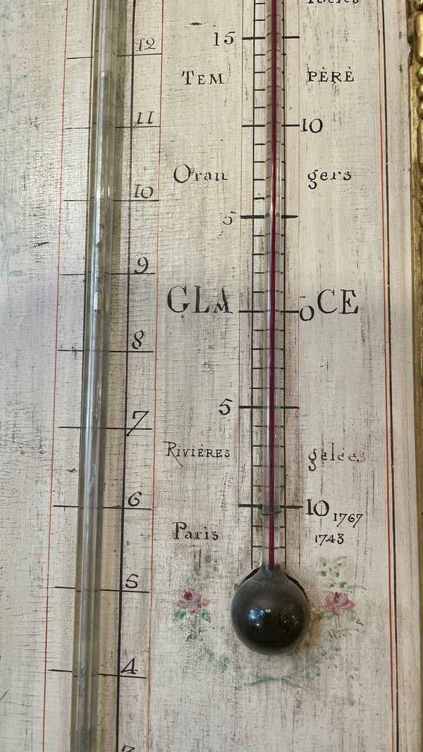 Baromètre et thermomètre néoclassiques, XVIIIe siècle