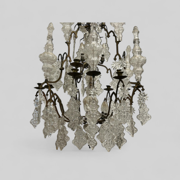 Important Church Or Chapel Chandelier Late 18th Century - Cage Chandelier H 135 Cm