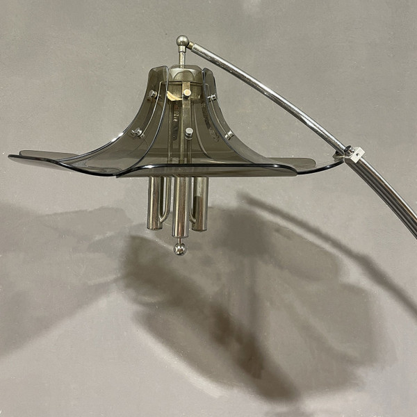  Lampada da terra ad arco Max Ingrand Fontana Arte, Italia, anni '70 