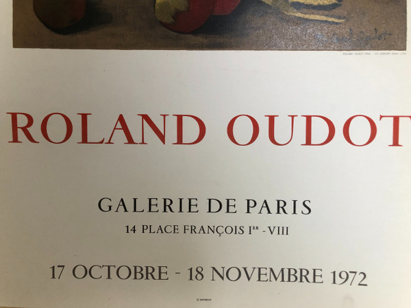 Plakat Roland Oudot Galerie de Paris 1972