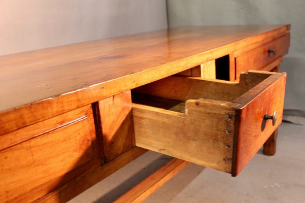 Bressane Farm Table In 19th Century Cherry And Its Bench