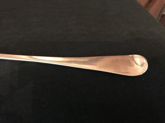 Ragout spoon,silver,19th century.