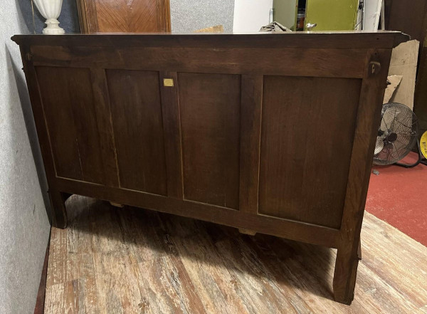 Stamped Louis XV style sideboard in walnut circa 1880