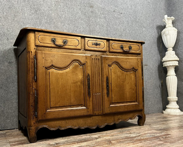 Louis XV period solid walnut buffet / sideboard circa 1750