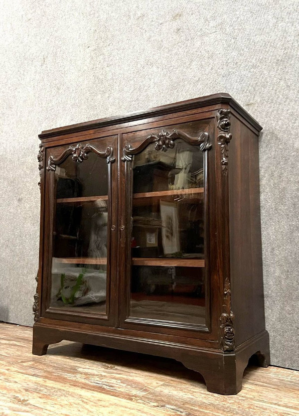 Napoleon III period mahogany bookcase circa 1850