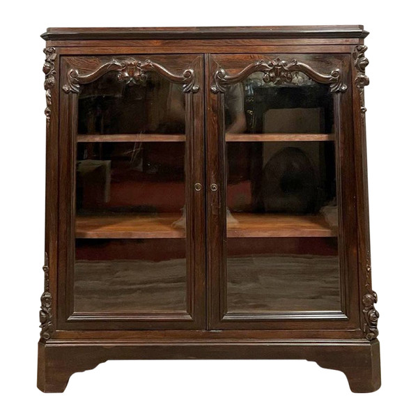 Napoleon III period mahogany bookcase circa 1850