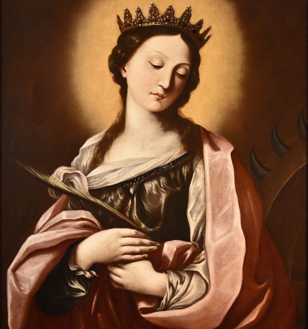 Saint Catherine Of Alexandria, Guido Reni (bologna 1575 - 1642) Workshop Of