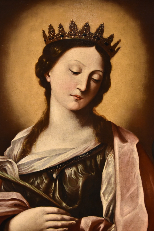 Saint Catherine Of Alexandria, Guido Reni (bologna 1575 - 1642) Workshop Of