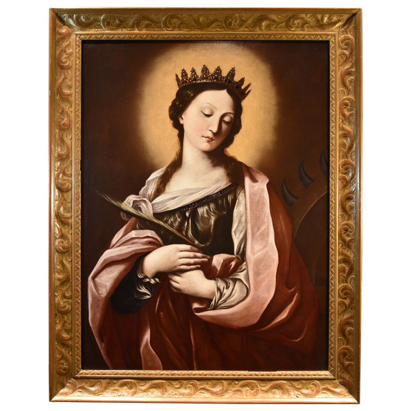 Saint Catherine Of Alexandria, Guido Reni (bologna 1575 - 1642) Workshop Of