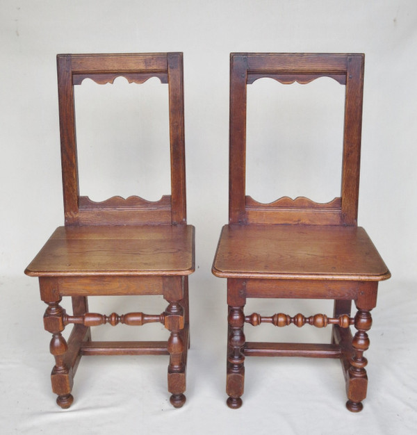 Eight Lorraine chairs, 19th century.