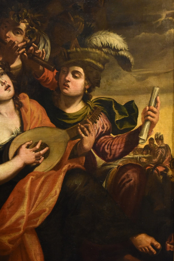 Aeneas And Dido, Attributed To Pseudo-caroselli (rome, Active C. 1630/1650)