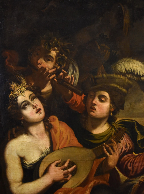 Aeneas And Dido, Attributed To Pseudo-caroselli (rome, Active C. 1630/1650)