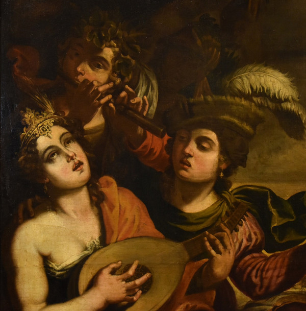 Aeneas And Dido, Attributed To Pseudo-caroselli (rome, Active C. 1630/1650)