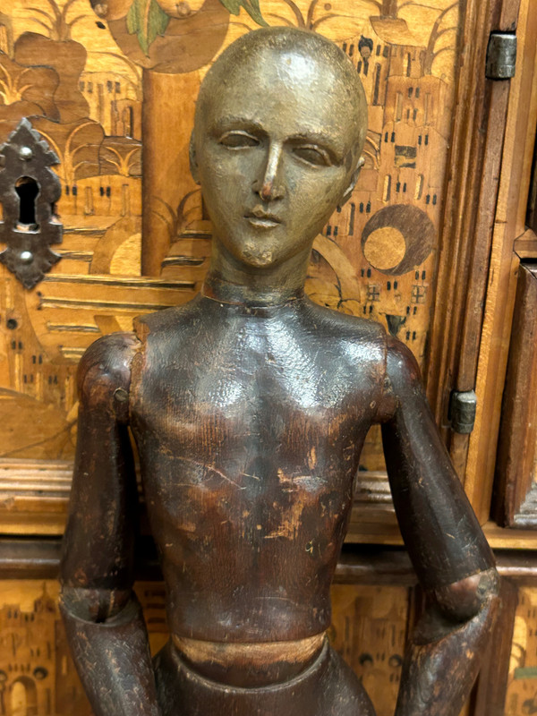 Artist's Articulated Wooden Mannequin For Painter Or Sculptor Late 18th Century