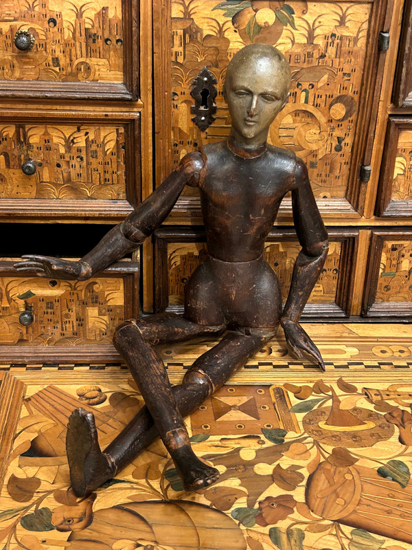 Artist's Articulated Wooden Mannequin For Painter Or Sculptor Late 18th Century