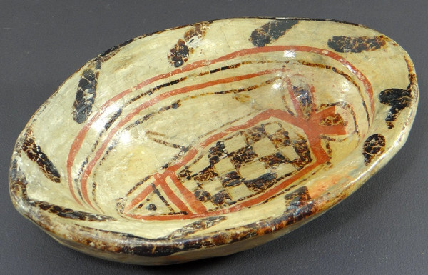 Tunisia, Berber People, Sejnane Village, Early 20th century, Glazed Earthenware Dish.