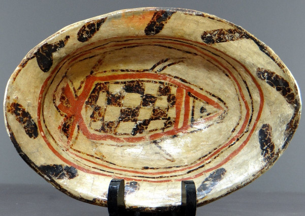 Tunisia, Berber People, Sejnane Village, Early 20th century, Glazed Earthenware Dish.