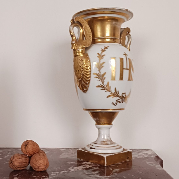 Paris, Restaurationszeit, Louis-Philippe - Porzellanvase - Gesicht Christi, Religosa