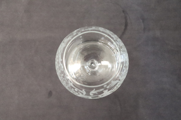 quatre verres vénitiens pour servir le cognac