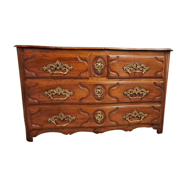 Chest of drawers XVIII solid blond walnut