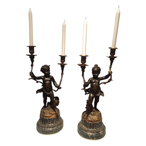 Pair Of Napoleon III Candelabra