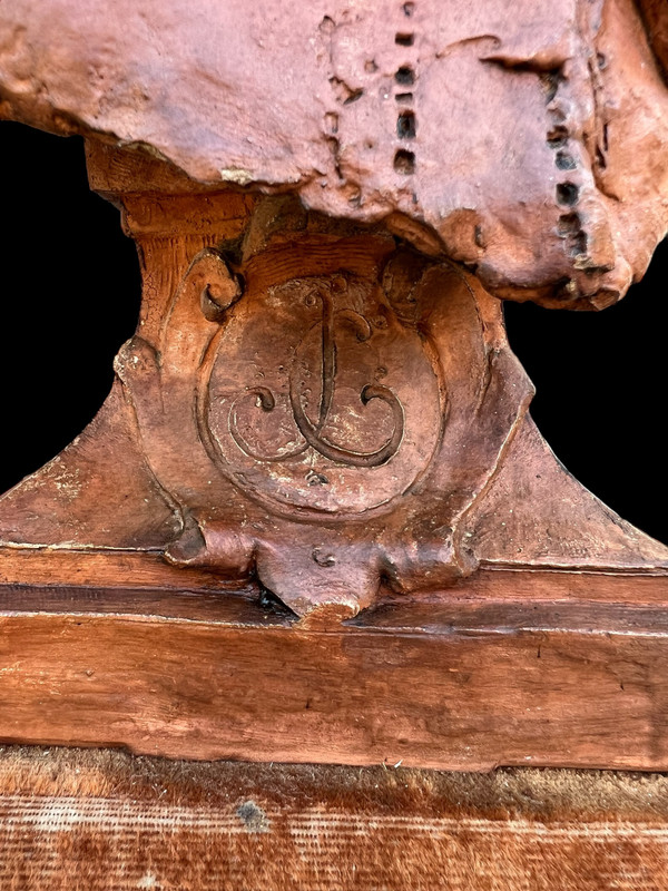 BUSTE D UNE JEUNE FEMME EN TERRE CUITE SUR SOCLE BOIS SIGNÉ " A. CHANNEBOUX "