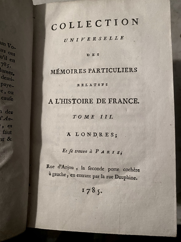 Dal più grande progetto di Memorie pubblicato nel XVIII secolo "La vita di Bertrand Duguesclin" 1785