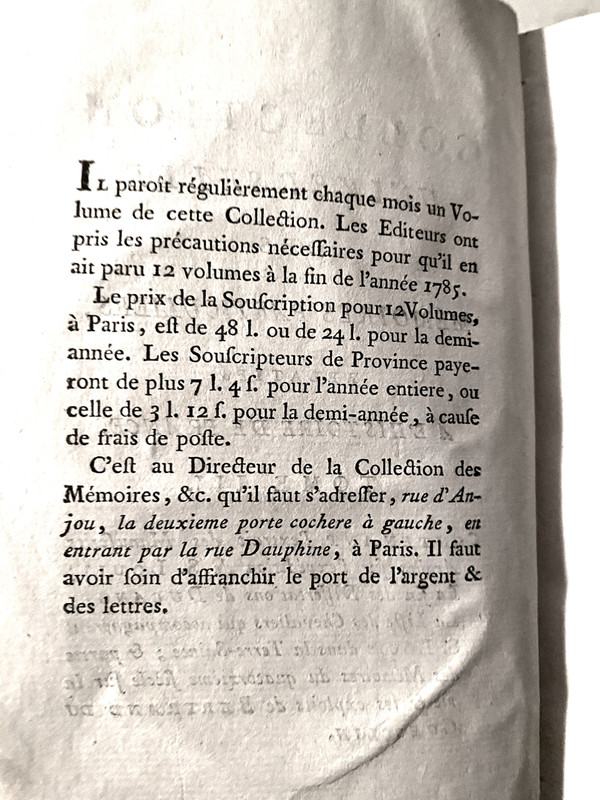 Dal più grande progetto di Memorie pubblicato nel XVIII secolo "La vita di Bertrand Duguesclin" 1785