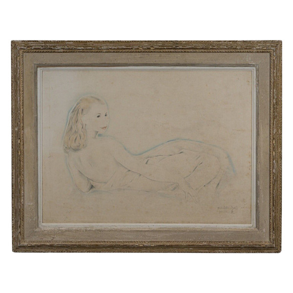 Lithographie Mariette Lydis Paris 29 Sur 200 femme dénudée cadre cérusé