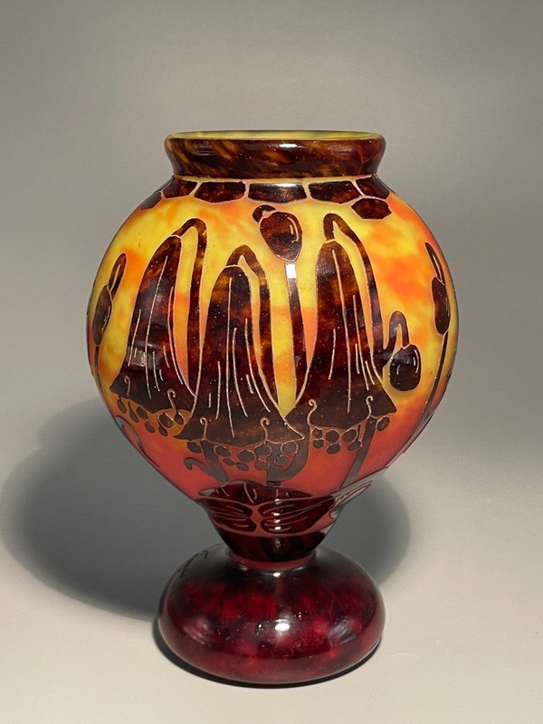 Art Deco Vase French Glass