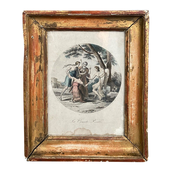 Early 19th century color engraving La Courte-Paille by Segro del Bonnefoy