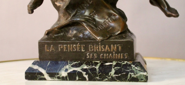 "Thought Breaking Its Chains" Regulated by André Emile Louis Picault