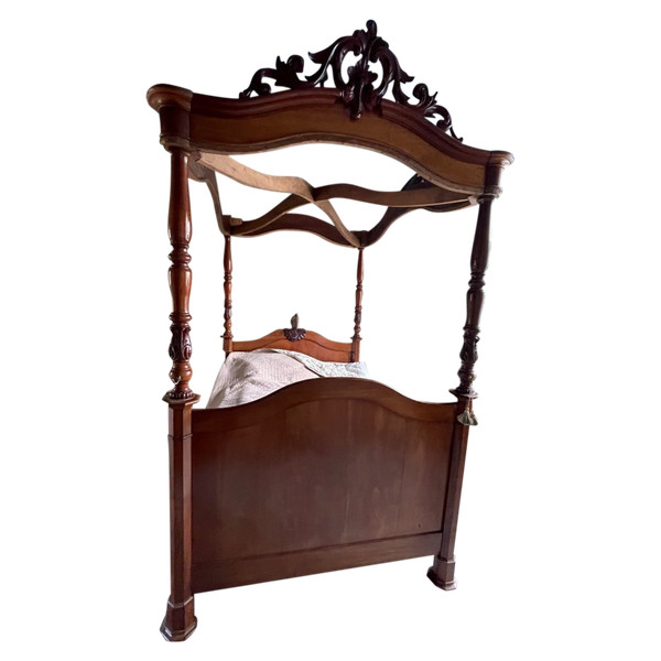 Louis Philippe Period Baldaquin Bed In Mahogany