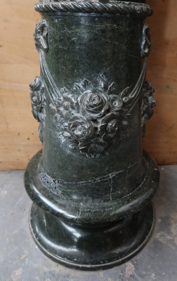 marble saddle column rotating base