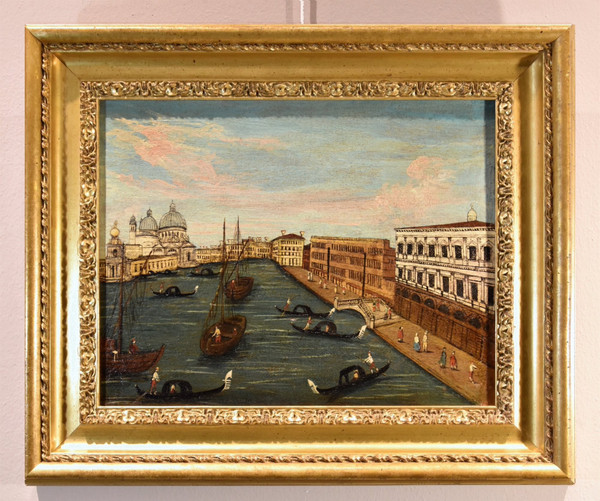 Vedutist Painter Of The 18th Century, View Of Venice With The Grand Canal