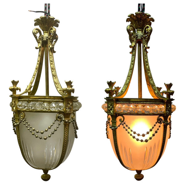 Louis XVI Style Bronze Hall Lantern