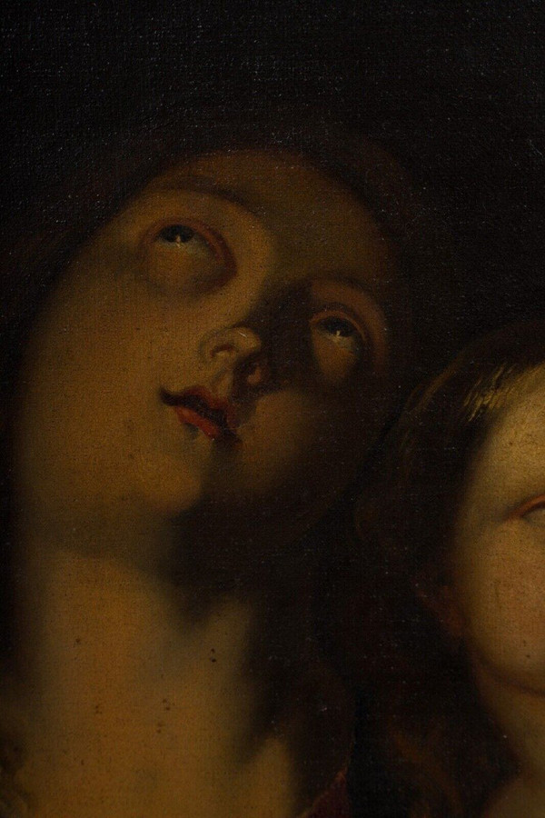 Oil on canvas after Antoine van Dyck Virgin and Child early 19th century