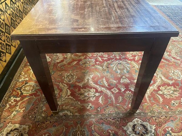 Directoire style solid mahogany farmhouse table