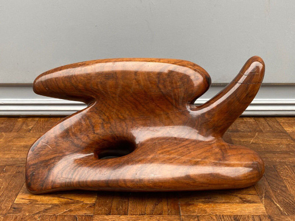 Modernist free-form wooden sculpture 1960