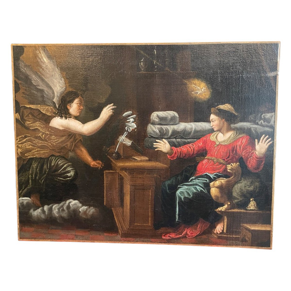 Oil on canvas "The Annunciation